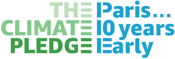 The Climate Pledge: paris 10 years Early logo